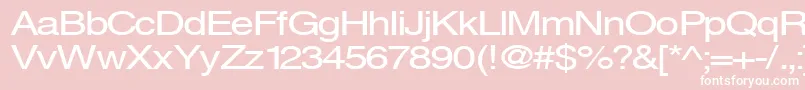 Svenings Font – White Fonts on Pink Background