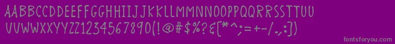 More about K26chicorybean Font K26chicorybean Font – Gray Fonts on Purple Background
