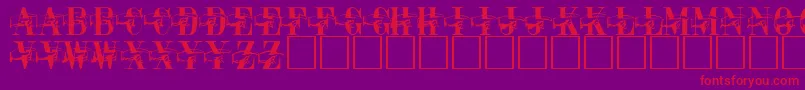 PaquitoRegular Font – Red Fonts on Purple Background