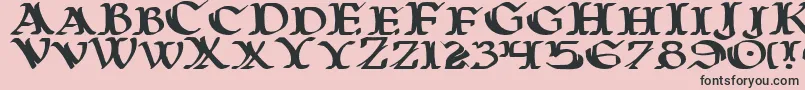 WarsOfAsgardExpanded Font – Black Fonts on Pink Background