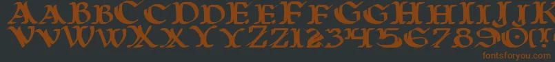 WarsOfAsgardExpanded Font – Brown Fonts on Black Background
