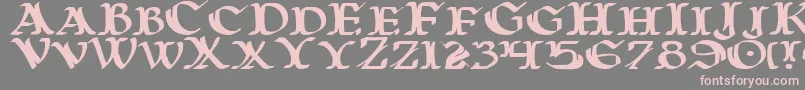 WarsOfAsgardExpanded Font – Pink Fonts on Gray Background