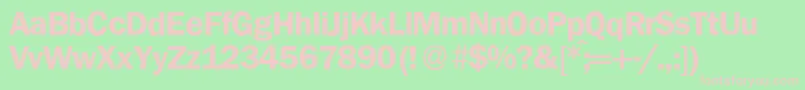 FranklingothicnewBold Font – Pink Fonts on Green Background