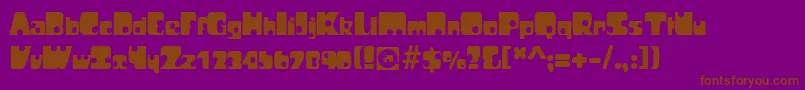 More about PaperPunch Font PaperPunch Font – Brown Fonts on Purple Background