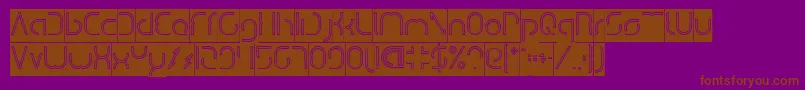 Police DismechaHollowInverse – polices brunes sur fond violet