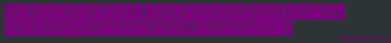DismechaHollowInverse Font – Purple Fonts on Black Background
