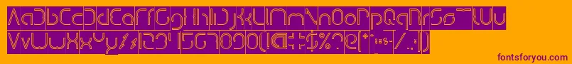 More about DismechaHollowInverse Font DismechaHollowInverse Font – Purple Fonts on Orange Background
