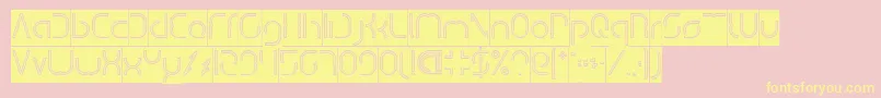 More about DismechaHollowInverse Font DismechaHollowInverse Font – Yellow Fonts on Pink Background