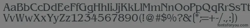 BenjaminserifRegular-Schriftart – Schwarze Schriften auf grauem Hintergrund
