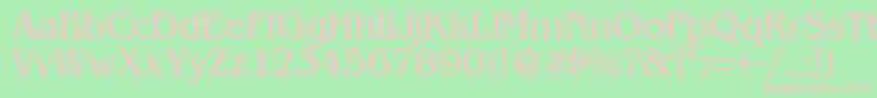 BenjaminserifRegular Font – Pink Fonts on Green Background