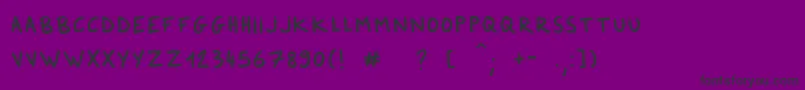 DkerFeltpen Font – Black Fonts on Purple Background