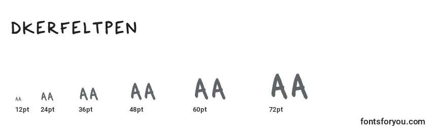 Размеры шрифта DkerFeltpen