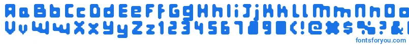Więcej informacji o czcionce Fatprg Czcionka Fatprg – niebieskie czcionki na białym tle