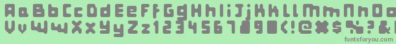 Fatprg Font – Gray Fonts on Green Background