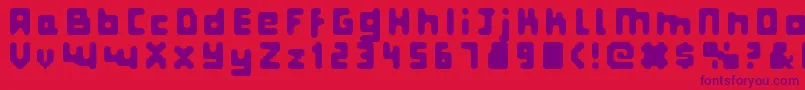 Fatprg Font – Purple Fonts on Red Background