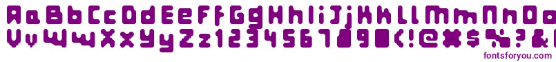 Fatprg Font – Purple Fonts on White Background