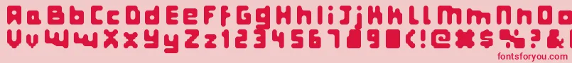 Fatprg Font – Red Fonts on Pink Background