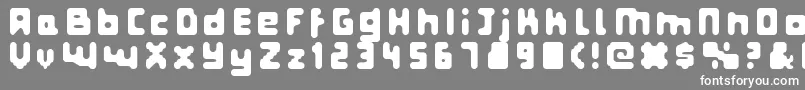Fatprg Font – White Fonts on Gray Background