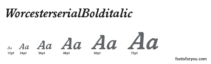 WorcesterserialBolditalic Font Sizes