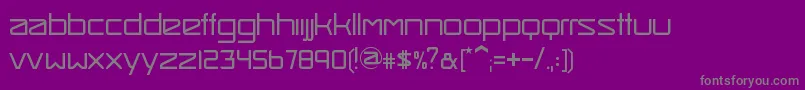 SmashHitLight Font – Gray Fonts on Purple Background