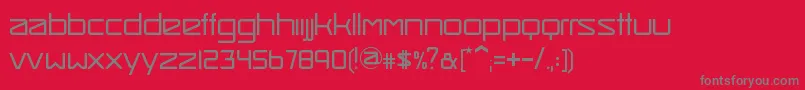 Fonte SmashHitLight – fontes cinzas em um fundo vermelho