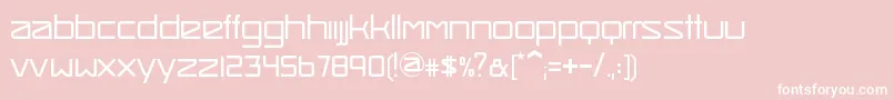 SmashHitLight-Schriftart – Weiße Schriften auf rosa Hintergrund
