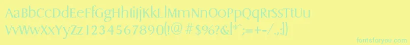 En savoir plus sur la police DragonserialLightRegular Police DragonserialLightRegular – polices vertes sur fond jaune