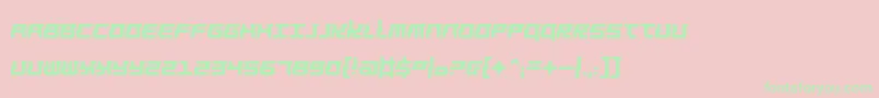 Barbarel Font – Green Fonts on Pink Background