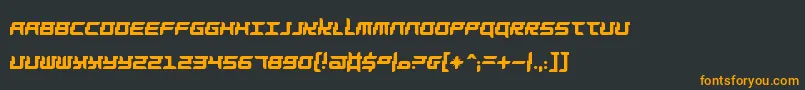 Barbarel Font – Orange Fonts on Black Background