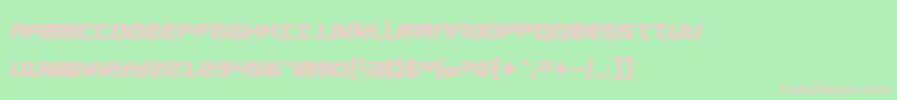 Barbarel Font – Pink Fonts on Green Background