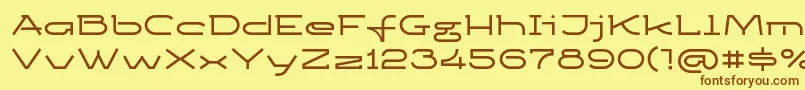 Ketosagcbd Font – Brown Fonts on Yellow Background