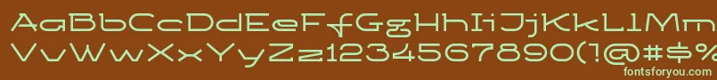 Ketosagcbd Font – Green Fonts on Brown Background