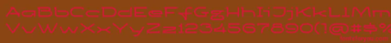 Ketosagcbd-fontti – punaiset fontit ruskealla taustalla