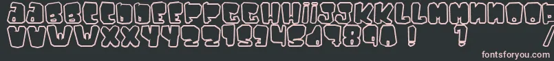 Ejaculator Font – Pink Fonts on Black Background