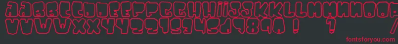 Ejaculator Font – Red Fonts on Black Background