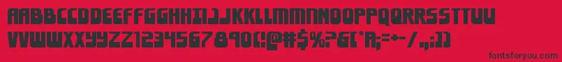 Eldebaranexpand Font – Black Fonts on Red Background