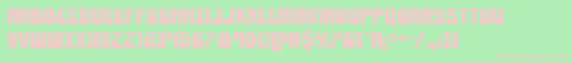 Eldebaranexpand Font – Pink Fonts on Green Background