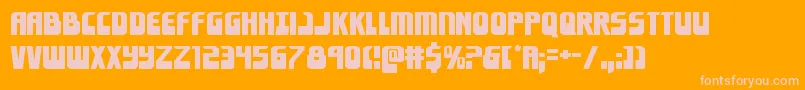 Eldebaranexpand Font – Pink Fonts on Orange Background