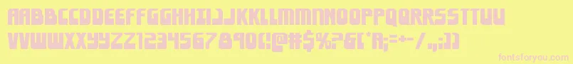 Eldebaranexpand Font – Pink Fonts on Yellow Background