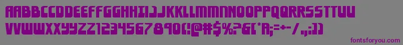 Eldebaranexpand Font – Purple Fonts on Gray Background