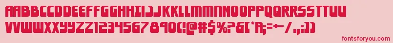 Eldebaranexpand Font – Red Fonts on Pink Background