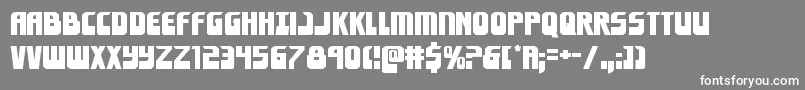 Шрифт Eldebaranexpand – белые шрифты на сером фоне