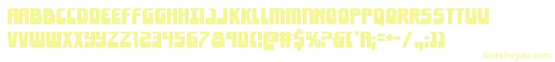 Eldebaranexpand Font – Yellow Fonts on White Background