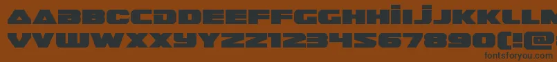 Шрифт Guardian2expand – чёрные шрифты на коричневом фоне