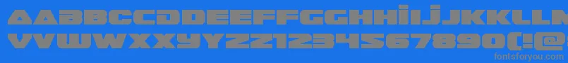 Guardian2expand Font – Gray Fonts on Blue Background