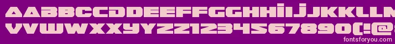 Guardian2expand Font – Pink Fonts on Purple Background