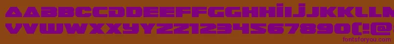 Guardian2expand Font – Purple Fonts on Brown Background