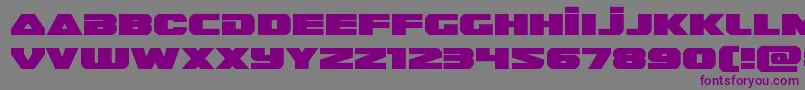 Guardian2expand Font – Purple Fonts on Gray Background