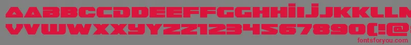 Guardian2expand Font – Red Fonts on Gray Background