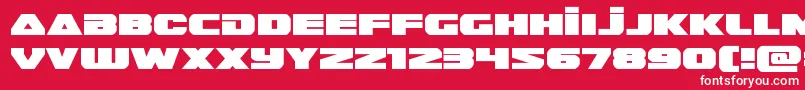 Guardian2expand Font – White Fonts on Red Background